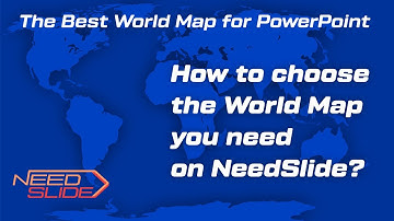 How to choose the World Map on NeedSlide? (Link to the source file in the description) (2021)