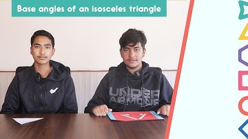 Relationship between the base angles of an isosceles triangle | Imperial World School