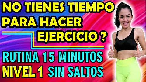 Rutina de 15 minutos | Quema Caloras | SIN SALTOS!