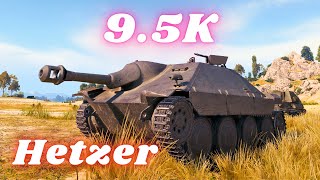 Фугасный Hetzer за работой (3x) всего 9,5 тыс. Урон 27 убийств World of Tanks Replays