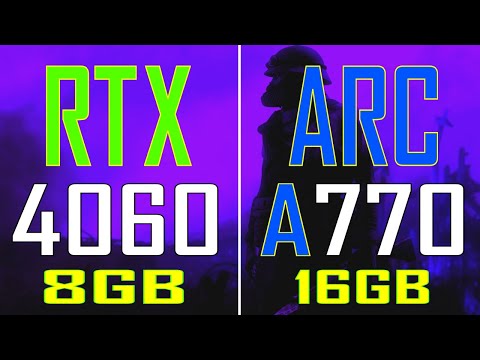 RTX 4060 vs ARC A770 || PC GAMES TEST ||