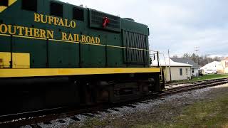 Buffalo Southern Railroad 1847 pulling a BC J excursion train out of Hamburg NY 