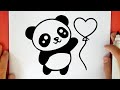 Comment dessiner un panda kawaii
