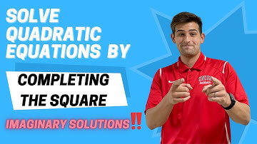 Solve Quadratic Equations by Completing the Square (Imaginary Solutions!!)