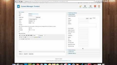 Lesson 4 - How to Create a Contact Form in Joomla!