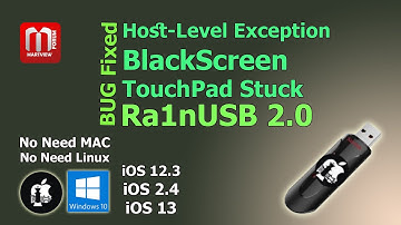 Fixed - Ra1nUSB Host Level Exception, Black Screen, Touchpad