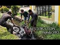 Frame Repair Old Motorcycle Honda s90 | Part 3