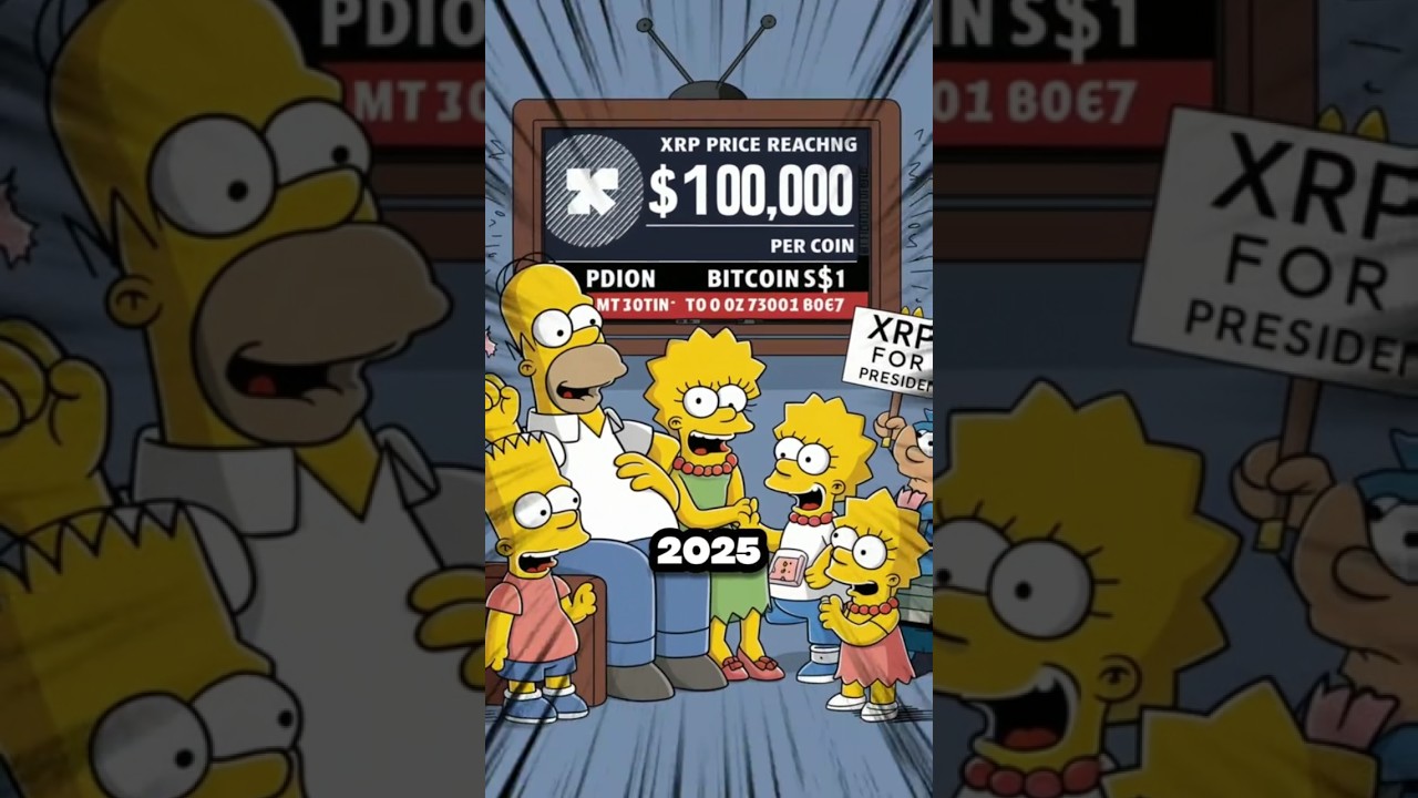 Simpson Predict XRP Hit 100.000$ in 2025 
