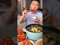 Eating special boiled chicken recipe with spicy kimchi, it's so delicious and yummy.... #chicken