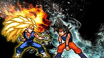 Vegito SSJ3(New) VS Goku LB(All Form) in Jump Force Mugen