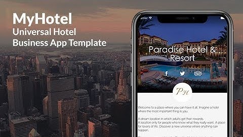 MyHotel | Universal Hotel App Template