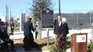 Dedication Ceremony. Texas Historical marker for J.D. Tippit