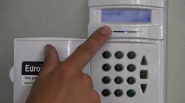 Guardall alarmsysteem een nieuwe pincode gebruiker invoeren