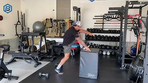 DB Squat Jump + Box Jump