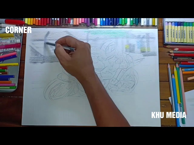Speed Drawing: Corner by Hasrin From Malaysia class=