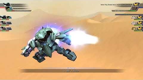 SD Gundam G-Generation Cross Rays - Union Flag Ground Heavy Armor Type "Shell Flag" All Animations