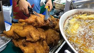 WHOLE Fried Chicken Rice Meal in Manila! | Filipino Street Food