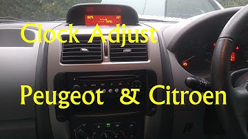 Set Clock Peugeot Expert  how to adjust the clock on a Peugeot Citroen