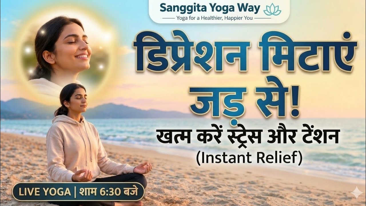 Mental Health Yoga ,डिप्रेशन, तनाव, एंग्जायटी, Overthinking, रात को नींद नहीं आती है ,Insomnia Yoga