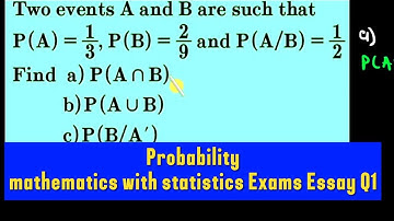 Basics of Probability: Unions, Intersections, Complements and conditional probability