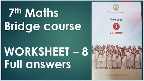 7th bridge course maths worksheet 8 full answers Hiba maths