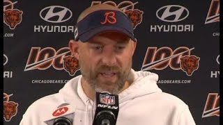 Matt Nagy gets testy with reporters while defending his decision to kneel prior to missed FG