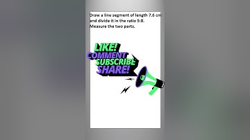 divide the line segment in the ratio 5:8#construction