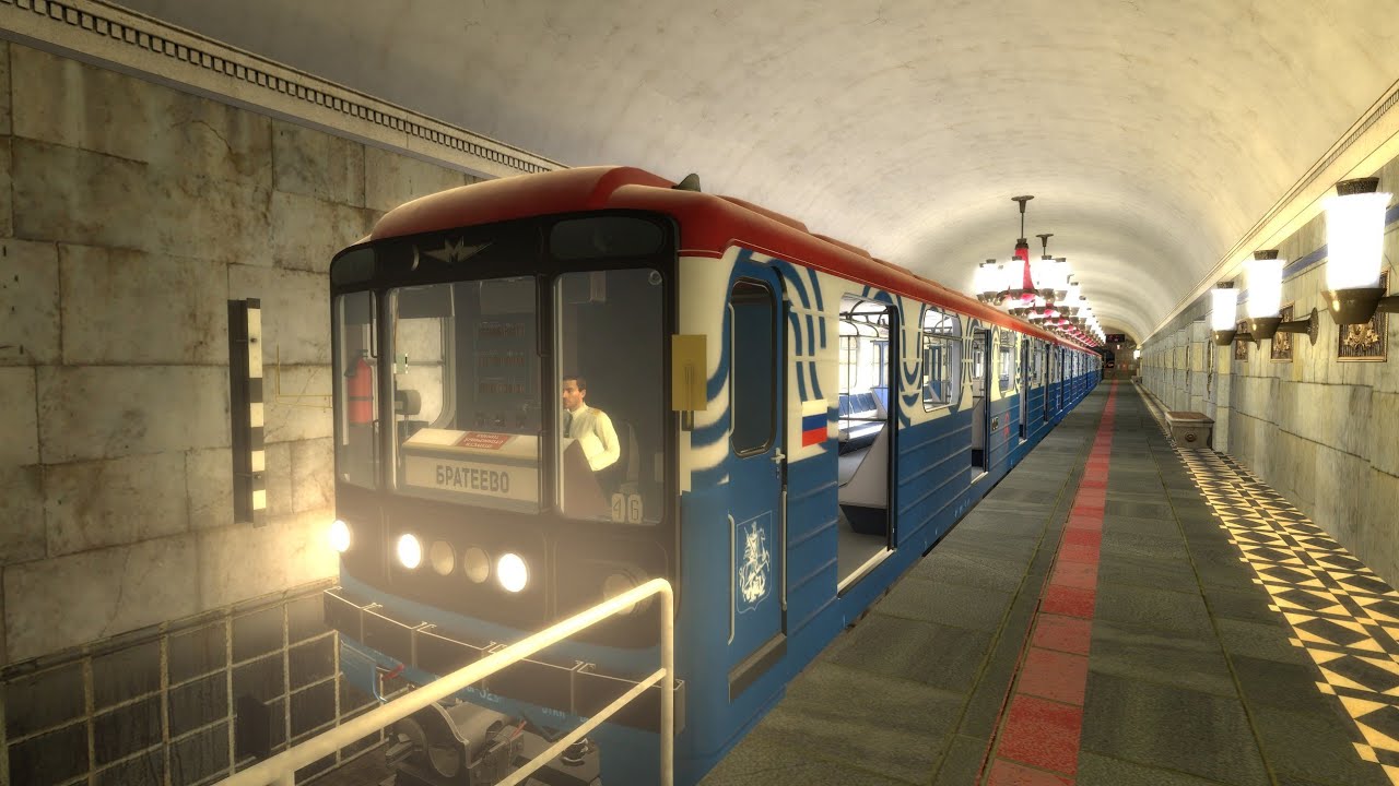 Поездка по Малиновой линии Гарриградского метрополитена