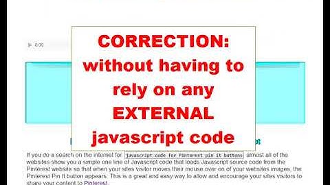Pinterest Pin-It Button on Image Hover NO External Javascript Code; NO PIN IT External Dependencies