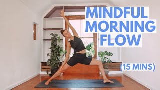 MORNING YOGA Flow For Energy: 15 Minute Mindful Morning Yoga