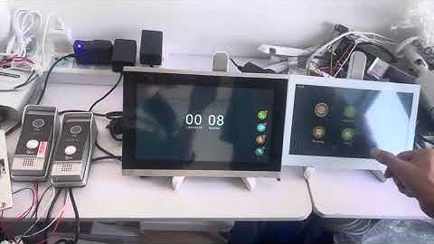 2 video intercom kits connected to one electric lock video