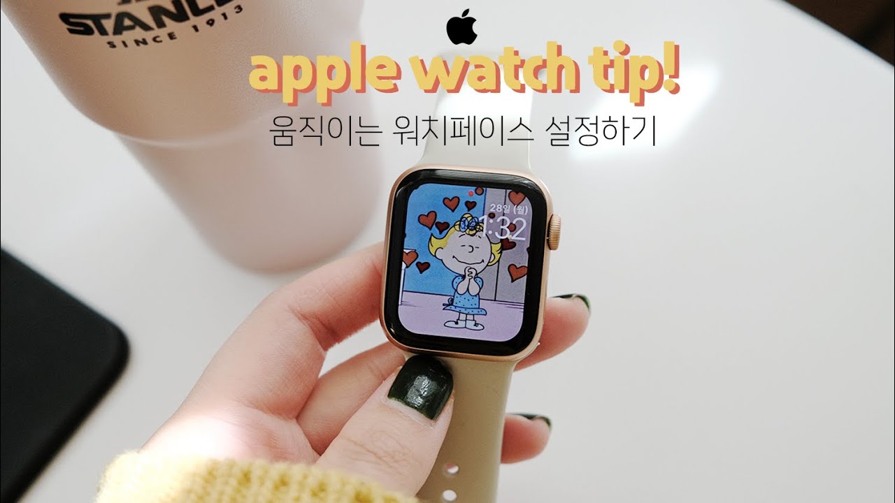 초간단✨1분만에 움짤로 워치페이스 설정하는 방법⌚️/애플워치 팁😉