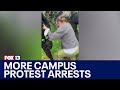 Propalestine protestors clash with police at uva michigan  fox 13 news