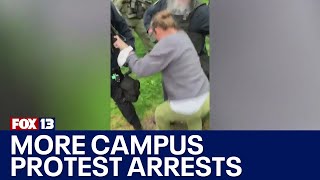 Pro-Palestine protestors clash with police at UVA, Michigan | FOX 13 News