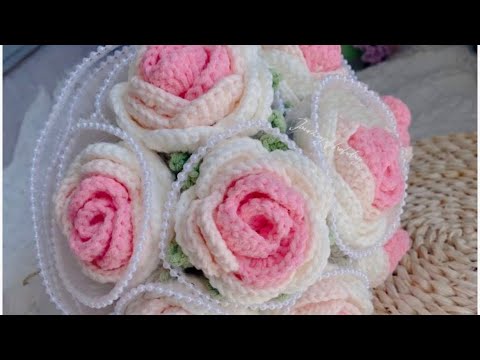 Video Hướng dẫn móc hoa hồng bằng len,cực đơn giản cho người... - youtube