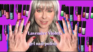 My First Time Trying an At-Home Gel Manicure with Lavender Violets 49 Pcs Gel Nail Polish Kit