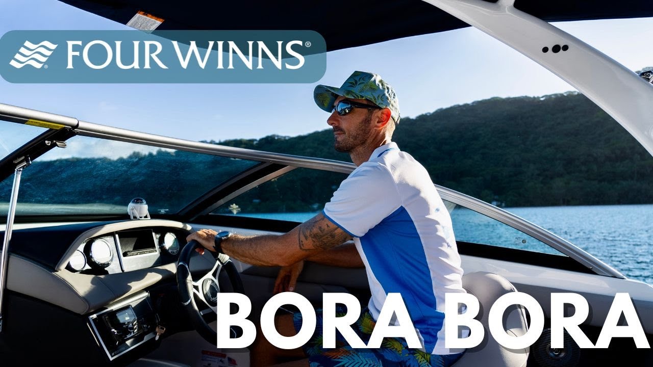 ⁣Découvrez Bora Bora en bateau avec le Four Winns HD3