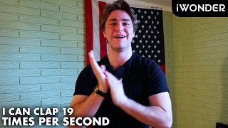 Fastest Clapper In The World ( 1,140 Claps In 1 Minute)