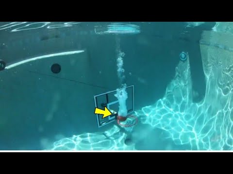 Underwater basketball toss | Ultimate trick shots | Dude Perfect #shorts