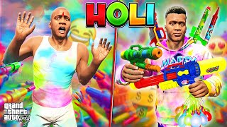 🤣GTA 5 : Playing HOLI in GTA 5! (2024)