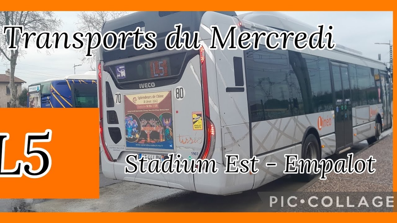 Trajet sur le L5 avec un Urbanway 12 C8 N°1911 ( ZF ) 