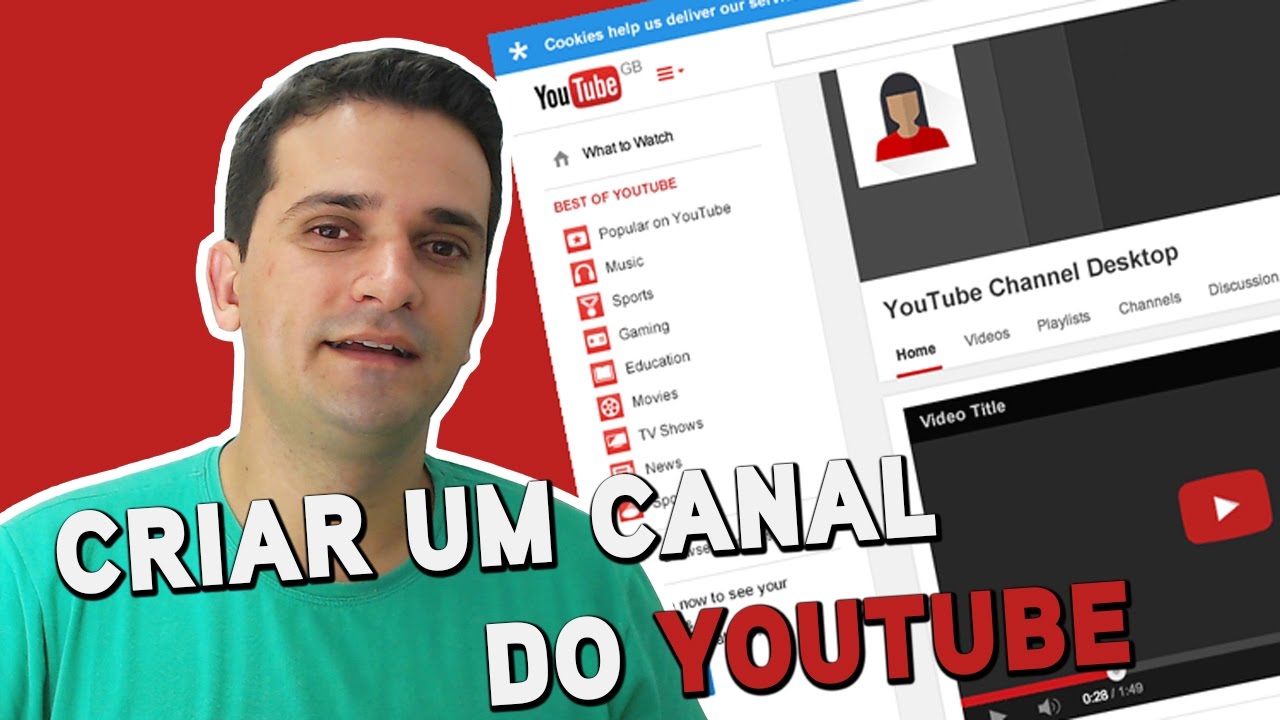 Como Criar Um Canal Do Youtube Passo A Passo Youtube Hot Sex Picture