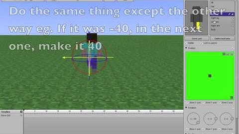 Mine-imator How to Make Your Character Walk (Tutorial)