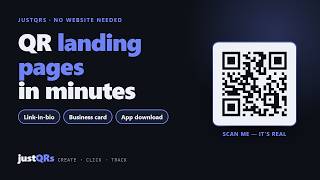 QR Code Landing Pages Without a Website: Link-in-Bio, Business Card, App Download screenshot 4