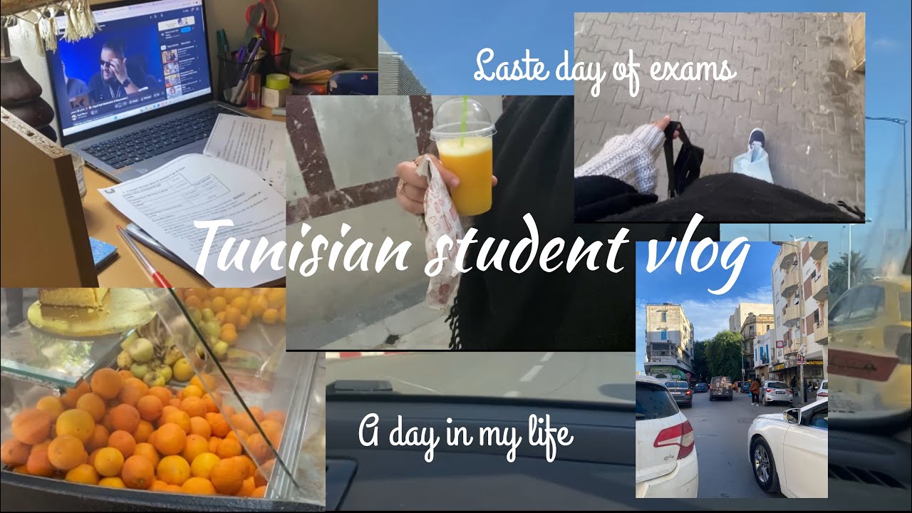 Last day of exams vlog| Tunisian student 🇹🇳| calm day 🌱