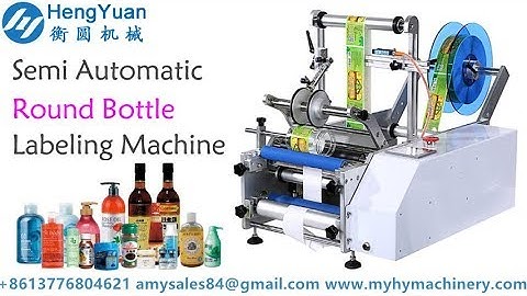 semi automatic round bottle / can/ jar labeling machine label applicator