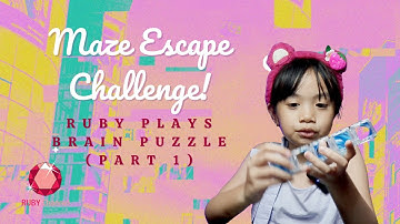 🌀 Maze Escape Challenge! | Ruby Plays Brain Puzzle (Part 1)