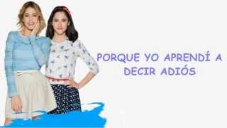 Video thumbnail of "Violetta 3 - Aprendí a decir adiós - Lodovica Comello (Letra) HQ"