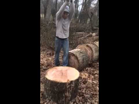 Wood splitting tips by hand how to split wood - YouTube