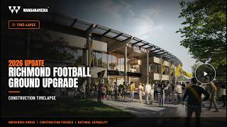 Punt Rd Oval Redevelopment 2026 Update Time-lapse